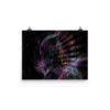 "Feathers 2" Digital Fractal Poster Print - 12x16inch