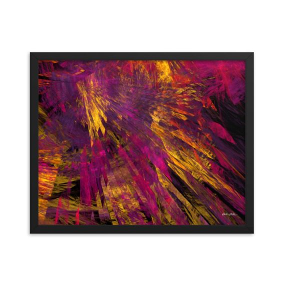 Abstract Fractal Art Framed Poster 16x20inch - Abstract 2