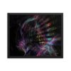 Abstract Fractal Art Framed Poster 16x20inch - Feathers 2