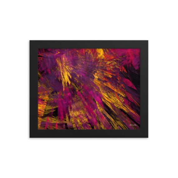 Abstract Fractal Art Framed Poster 8x10inch - Abstract 2