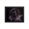 Abstract Fractal Art Framed Poster 8x10inch - Feathers 2