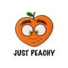 Just Peachy Vinyl Sticker